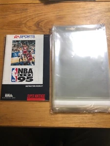 25 bolsas protectoras Super Nintendo, SNES manuales e de inserción excelente ajuste - Imagen 1 de 1