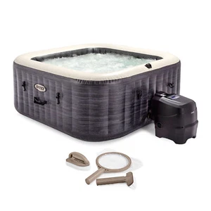 Intex PureSpa Plus Inflatable Square Hot Tub Spa with Maintenance Accessory Kit - Picture 1 of 12