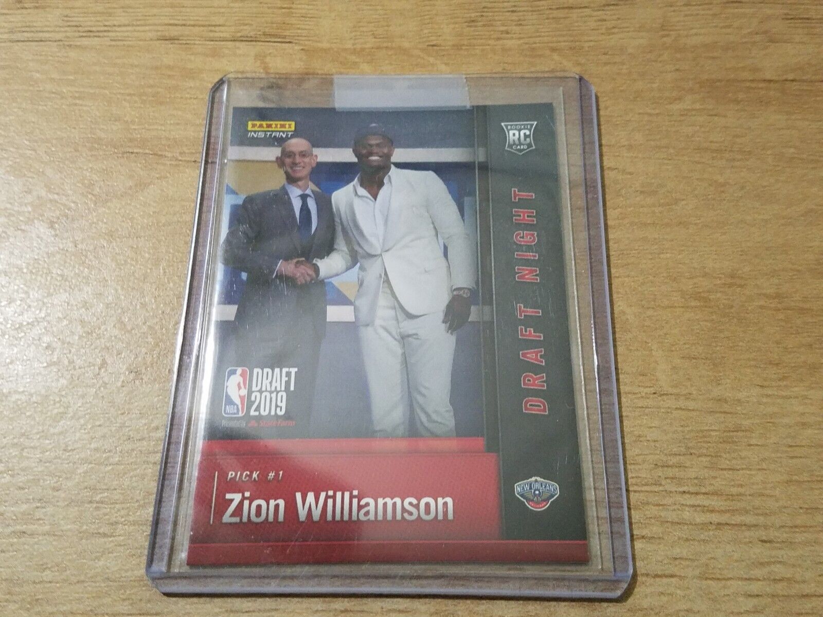 2019 Panini Instant Draft Night Zion Williamson Rookie RC 1/17281