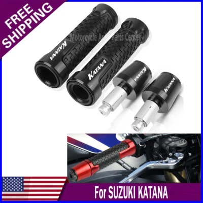 For SUZUKI KATANA 600 650 750 1000 1100 7/8'' Handlebar set Grips Hand Bar CNC Foto 1 de 4