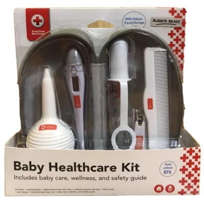 DIGITAL THERMOMETER Red Cross Baby Healthcare kit nasal aspirator comb more - Imagem 1 de 2