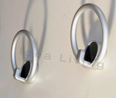 Appendiabito da parete appendino portabito gancio da muro in metallo grigio all. - Imagen 1 de 4