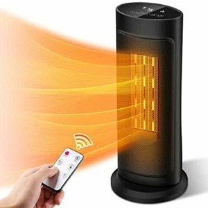 LifePlus Small Space Heater with Fan, Ceramic PTC Room Heater with Thermostat, O - Picture 1 of 8