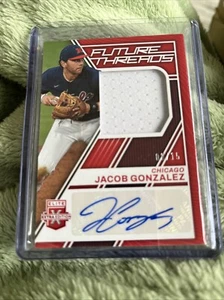 JACOB GONZALEZ 2023 Elite Extra Edition Future Threads RPA Pinstripe #/15 SOX - Picture 1 of 4