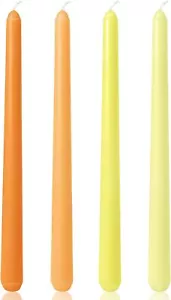 10 Inch Gradient-Yellow Taper Candles for Summer Parties, 4  - Picture 1 of 9