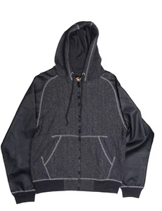 Royal Blue Denim . Front Zip Hoodie Size XL. - Picture 1 of 1