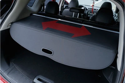 Cubierta de carga protectora de seguridad para maletero trasero negro para Nissan Rogue X-Trail 2014-2020 Foto 1 de 4