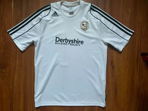 DERBY COUNTY FOOTBALL SHIRT 2007-2008 ORIGINAL JERSEY ADIDAS SIZE S Cover