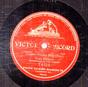159g6.  Evan Williams - Carmen-Flower Song - Victor 74`22 - Foto 1 di 1