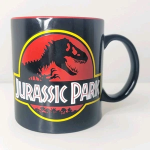 Jurassic Park T-Rex Coffee Tea Mug Cup Collectible 20 Oz Black & Red Ceramic  - Picture 1 of 8