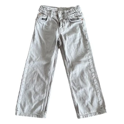 ZARA JEANS NIÑA PEQUEÑA Ajuste Como un Denim Lavado de tiro bajo de 5 años ~ LEER Foto 1 de 4