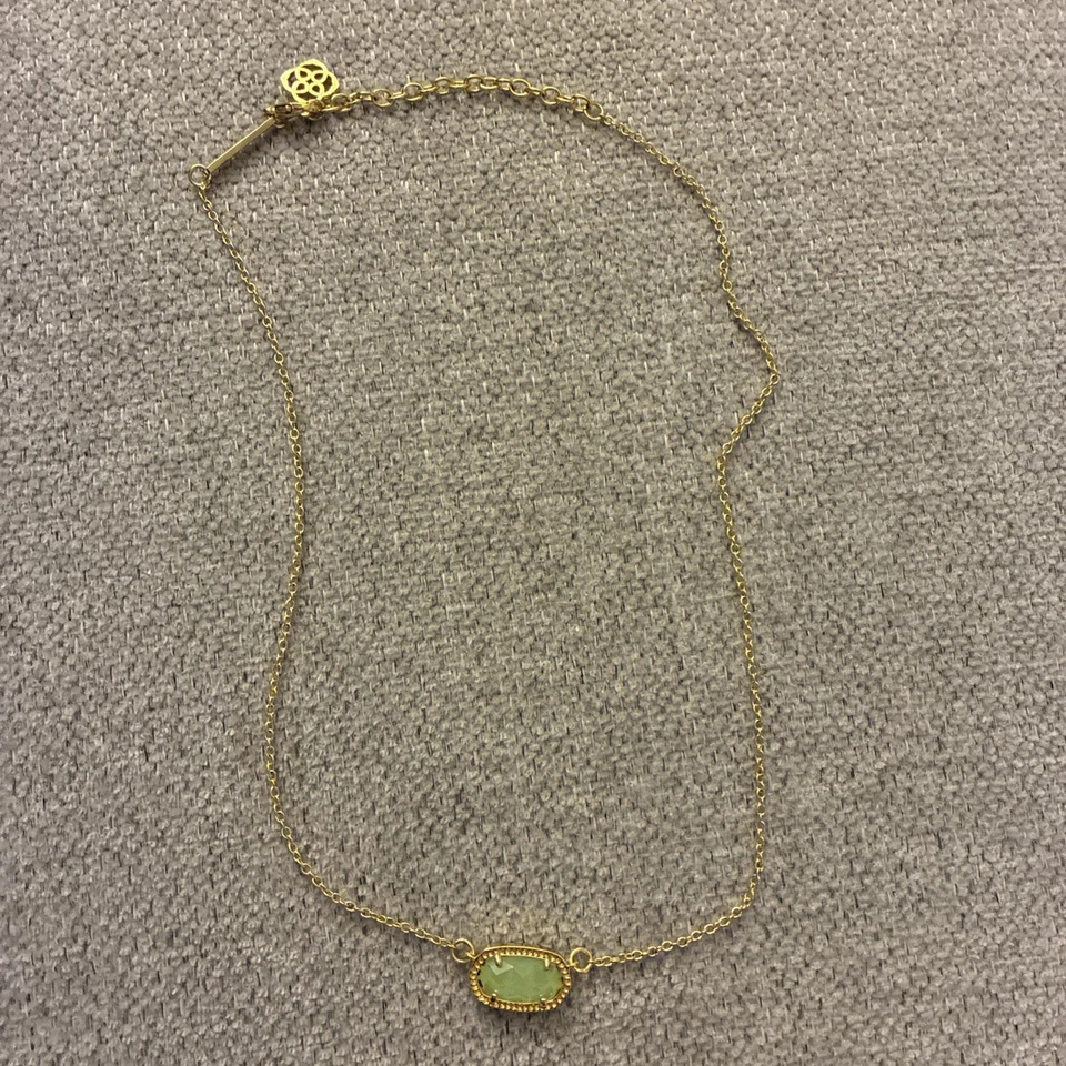 Collar Colgante Kendra Scott Elisa Oro Calcedonia Vidrio Foto 1 de 4