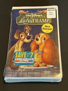 Sealed Disney Lady And The Tramp VHS Masterpiece Collection 1998 New - Picture 1 of 2