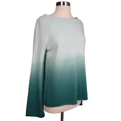 Suéter Ann Taylor LOFT Mujer Ombre Manga Campana Talla Mediana Mezcla de Cabello de Conejo Foto 1 de 4