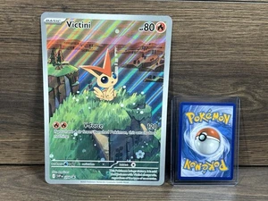 Victini Promo Jumbo Ilustración Gran Tamaño Colección Pokemon Tarjeta TCG CASI NUEVO - Imagen 1 de 3