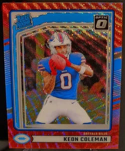 2024 Panini Donruss - Rated Rookie Keon Coleman #358 Optic Preview Red Wave... - Bild 1 von 2