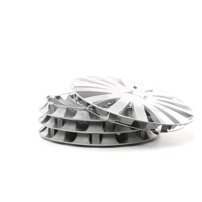 4x LEOPLAST Copricerchi 17" Serie / Kit argento - Immagine 1 di 4