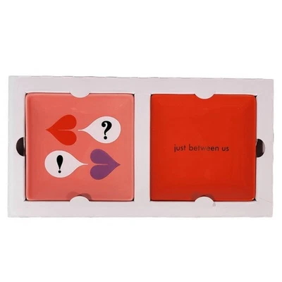 Kate Spade New York Sweet Talk Just Between Us Jewelry Tray Set of 2 Lenox - Image 1 of 4