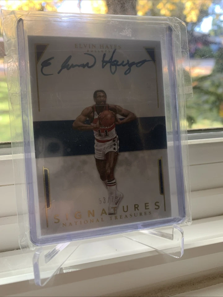 2015-16 Panini National Treasures - Signatures Elvin Hayes #S-EHY /75 (AU) - Image 1 of 2