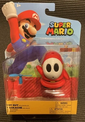 "Figura de 4"" Super Mario Shy Guy with Propeller New Jakks Pacific World Of Nintendo" Foto 1 de 4