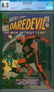 DAREDEVIL #10 ⭐ CGC 8.5 ⭐ 1ª App de los Ani-Men! Cómic Marvel de la Edad de Plata 1965 - Imagen 1 de 2