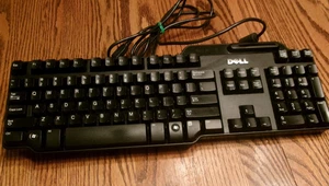 Dell Black Wired USB Keyboard  Model SK-3205 with CAC Card Reader Works - Picture 1 of 4
