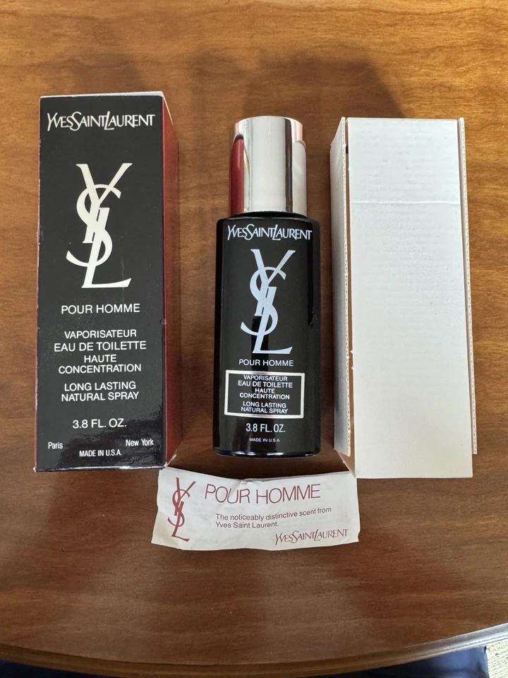 YSL Pour Homme Alta Concentración YSL edt 3.8 FL Oz De Colección 1984. Botella sellada Foto 1 de 4