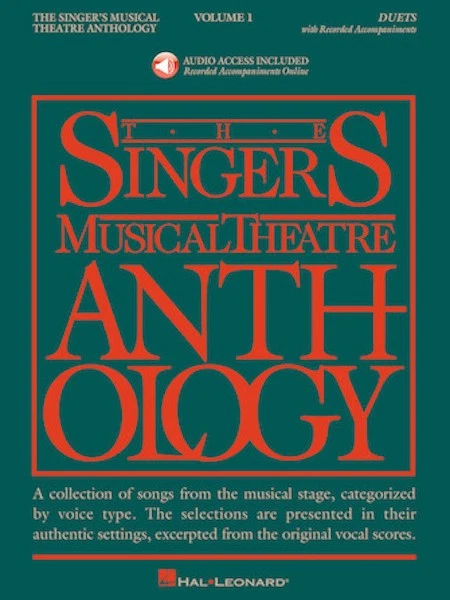 Singer's Musical Theatre Anthology Vol 1 Duet Vocal Piano Music Song Book Audio - Image 1 of 1