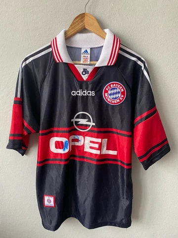BAYERN MUNICH 1996 1998 AWAY FOOTBALL SHIRT SOCCER JERSEY ADIDAS VINTAGE SMALL Cover