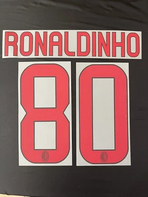 Italy AC Milan Ronaldinho Original Name Set For A Shirt - Image 1 of 3