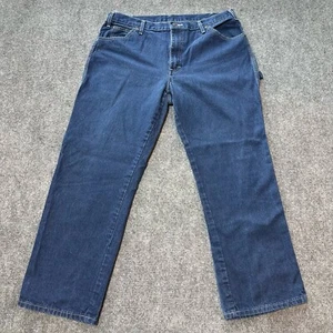Dickies Jeans Mens 36X30 Blue Denim Leg Mid Rise Five Pockets Cotton - Picture 1 of 11