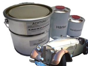 7 Liter Set 2K Autolack Wunschfarbe Oldtimer Farbe Lack Glanz Lackpoint Acryl - Picture 1 of 1