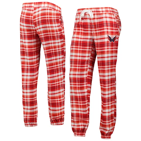 Women's Concepts Sport Red Washington Capitals Mainstay Flannel Pants Cover