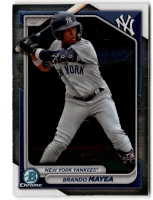 2024 Bowman Chrome Prospects Brando Mayea #BCP-84 New York Yankees - Image 1 of 2