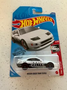 Nissan 300Zx 2020 Hot Wheels 187/250 doble turbo HW rescate 1/10 policía A55 - Imagen 1 de 2