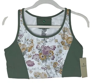 Tuckernuck TNUCK Sport Meadow Green Chintz Sports Bra M Sage Green Floral NWT - Picture 1 of 6