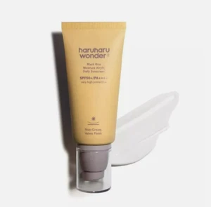 Haruharu Wonder Schwarzer Reis Feuchtigkeit Airyfit Tägliche Sonnencreme 1,69 flüssige Unzen - Bild 1 von 7