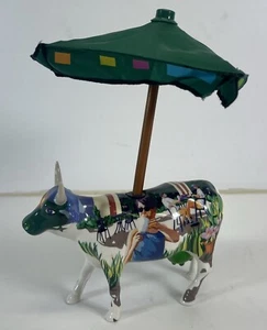 2002 HOUSTON COWPARADE #7308 It’s a Copuccino Morning STARBUCKS COW PARADE - Picture 1 of 9