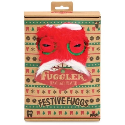 FUGGLER FESTIVE FUGGS SANTA FUNNY UGLY MONSTER NEW TOY - NO USA TARIFFS - Image 1 of 2