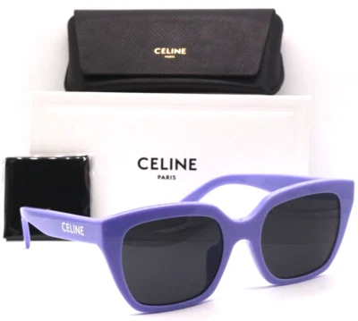 NEW CELINE PARIS CL 40198F 78A LIGHT BLUE/GREY LENSES AUTHENTIC SUNGLASSES 56-21 - Image 1 of 4