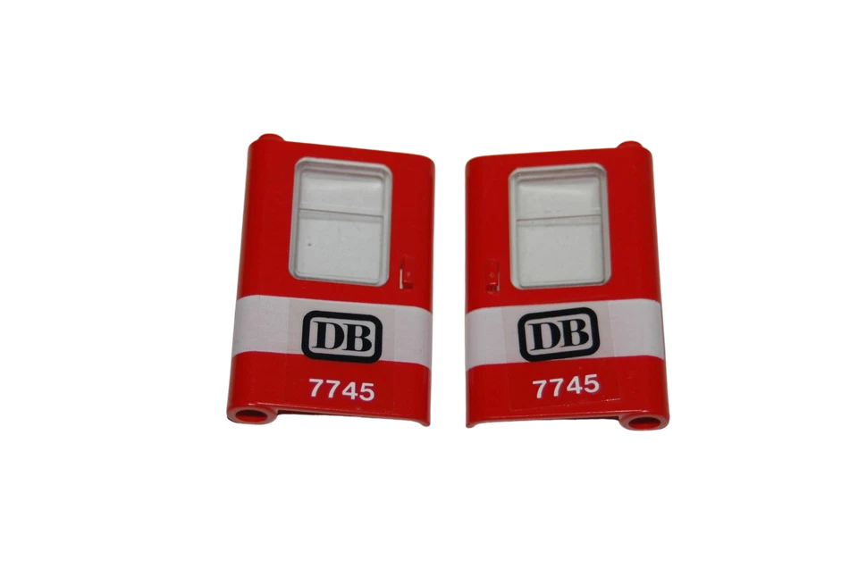 Lego® train 12V chemin de fer voie ferrée 7745 portes DB ROUGE GAUCHE DROITE SET - Photo 1/1