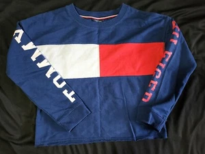 Tommy Hilfiger Big Girls Colorblocked Logo Sweatshirt Size  M - Picture 1 of 5