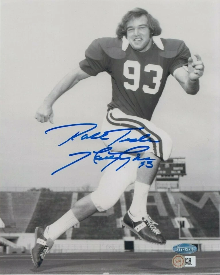 Marty Lyons Signed Alabama 8x10 photo INS "Roll Tide"  Autographed Steiner B&W - Image 1 of 1