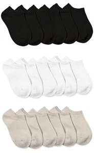 Womens Sport No Show Low Cut Liner Seamless Lightweight Cotton Socks 6 Pair - Picture 1 of 8