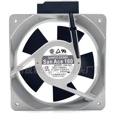 SANYO DENKI 109-641 100V 37.5/33W 0.43/0.35A Cooling Fan - Image 1 of 4