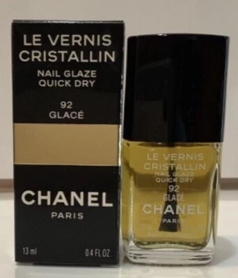 Esmalte para unhas CHANEL LE VERNIS CRISTALINO #92 GLACE, EDIÇÃO LIMITADA Novo na Caixa - Imagem 1 de 4