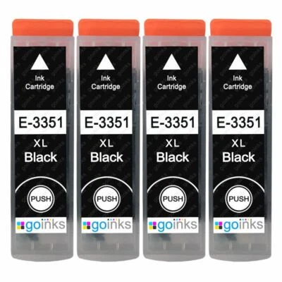 4 Schwarze Tintenpatronen für Epson Expression Premium XP-630, XP-645, XP-900 - Bild 1 von 4
