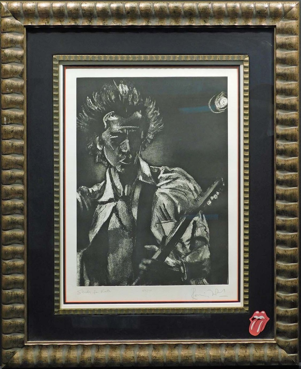 Ronnie Wood エルビス ポップアート 額縁付き　　（I 74 Ronnie Wood エルビス ポップアート 額縁付き （I 74 - メルカリ