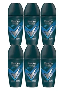 Rexona Men Cobalt Dry Roll-On Deodorant. Pack of 6 - Picture 1 of 2