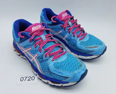 Asics Gel-Kayano 21 Women's Size 7 Running Shoes Blue Pink - Image 1 of 4